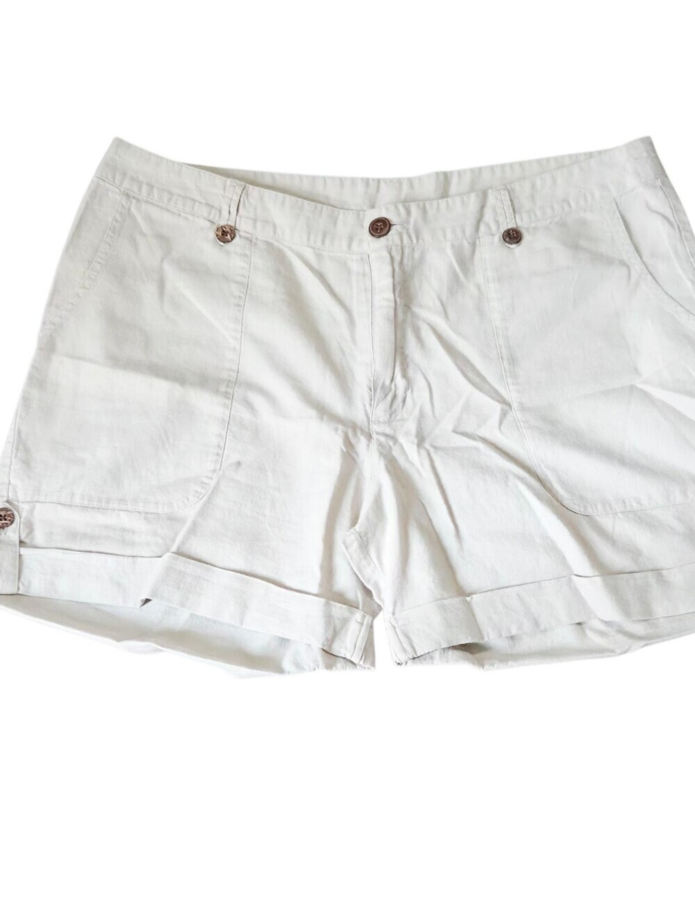 Patagonia Island Hemp Casual Ivory Organic Cotton Bermuda Shorts. size 14
